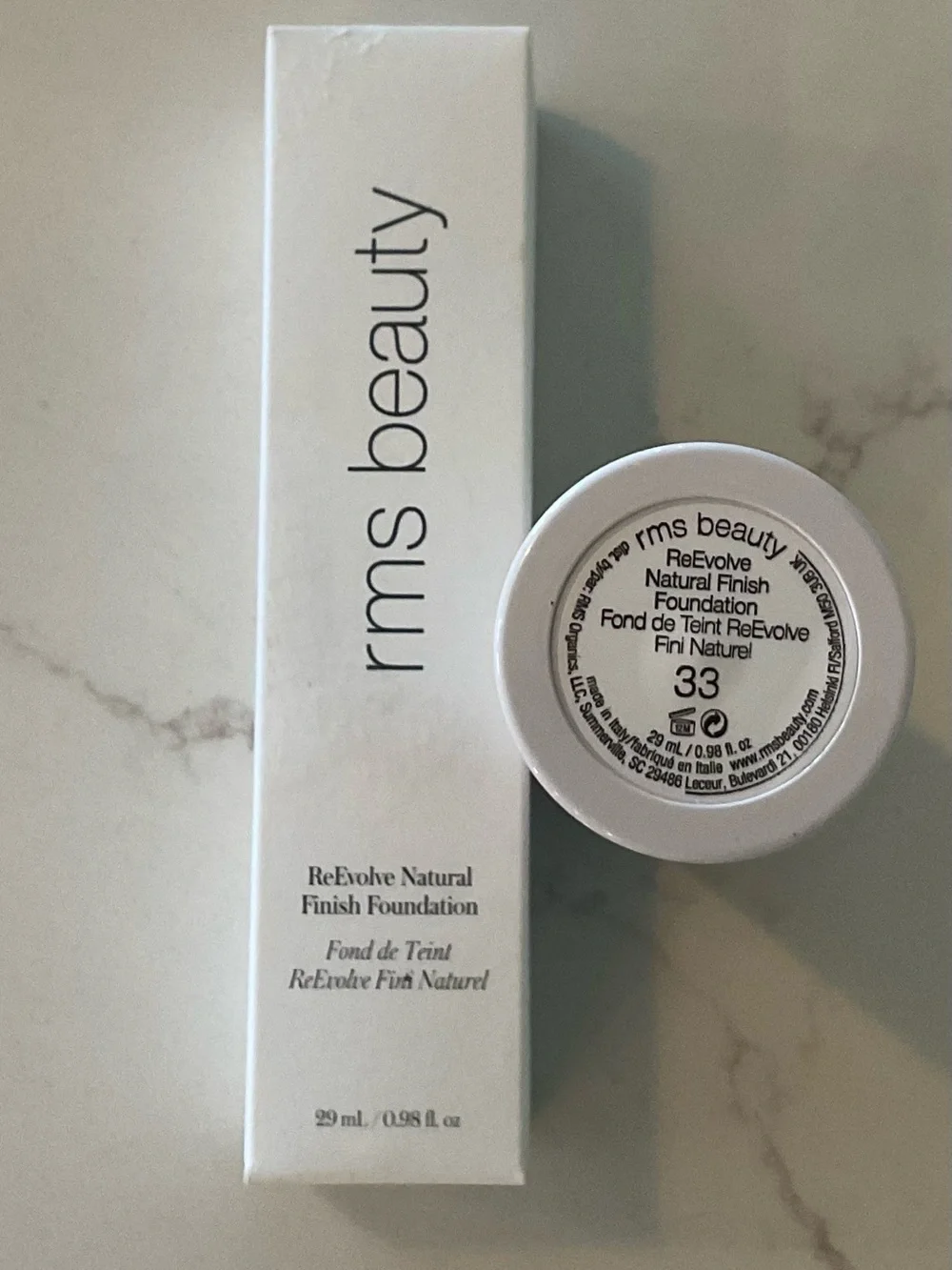 rms beauty ReEvolve Natural Finish Foundation # 33